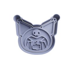 Kuromi llorando cabeza Cortador de Galletas STL