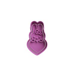 Cheery Chums con Corazón 4.5cm Cortador de Galletas STL