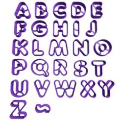 Abecedario 27 Letras 3cm Cortador de Galletas STL