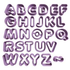 Abecedario 27 Letras Redondeado 5cm Cortador de Galletas STL